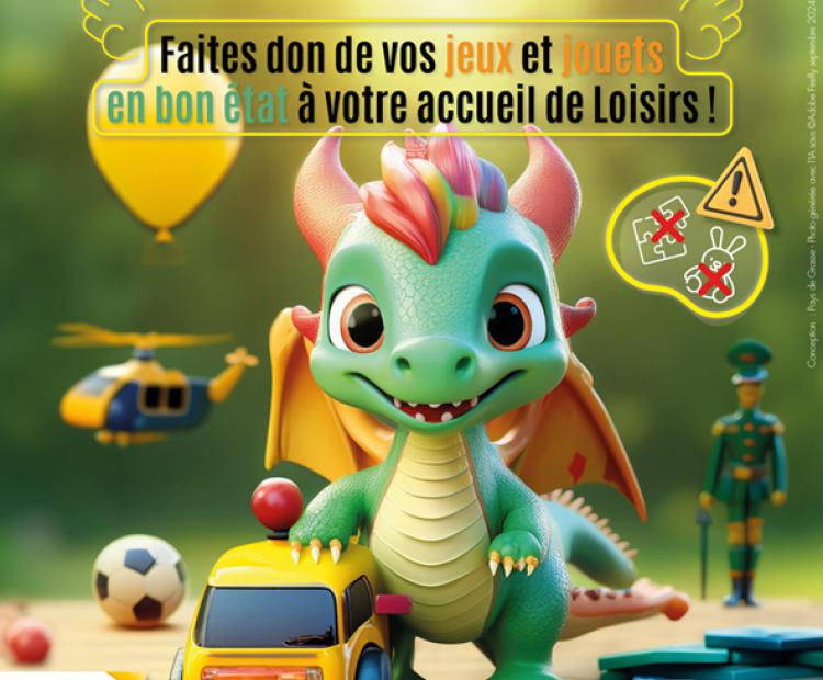 Collecte de jouets dans les accueils de loisirs CAPG